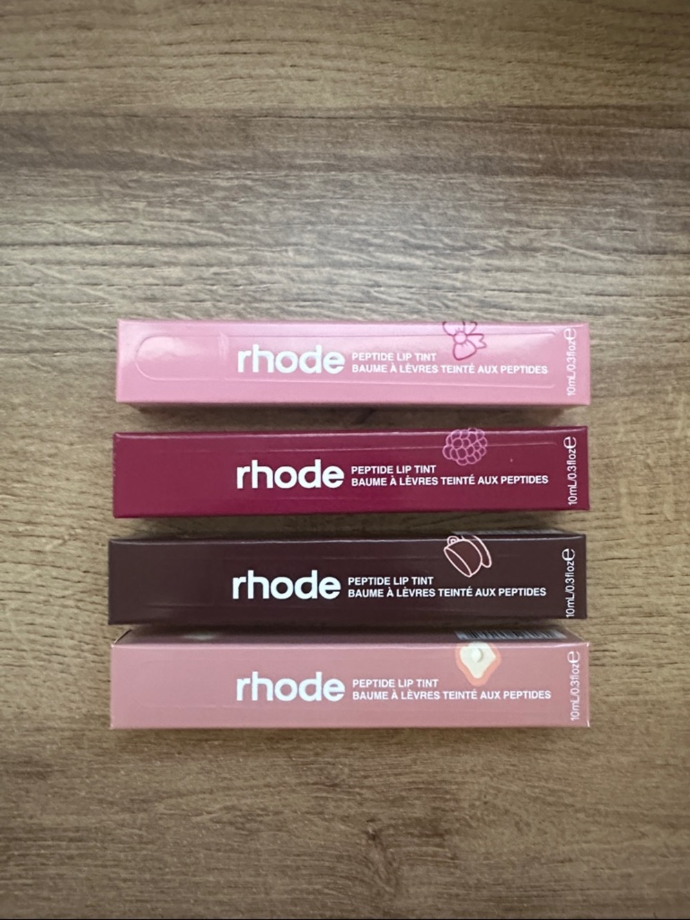 RHODE Lip Tint Set - Pink, Berry, Brown, Nude